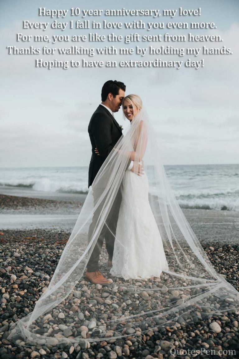 10th Wedding Anniversary Quotes, Wishes and Messages
