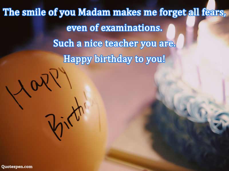 Happy Birthday Wishes Quotes For Teacher with Images