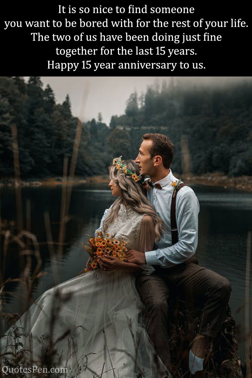 15th Wedding Anniversary Wishes Quotes For Husband Wife In English