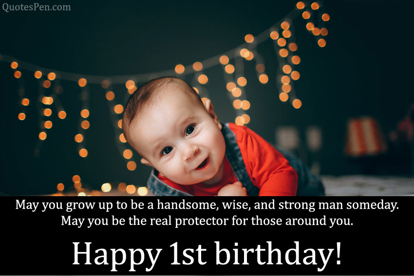 1st Happy Birthday Wishes Quotes For Baby Girl Boy In English