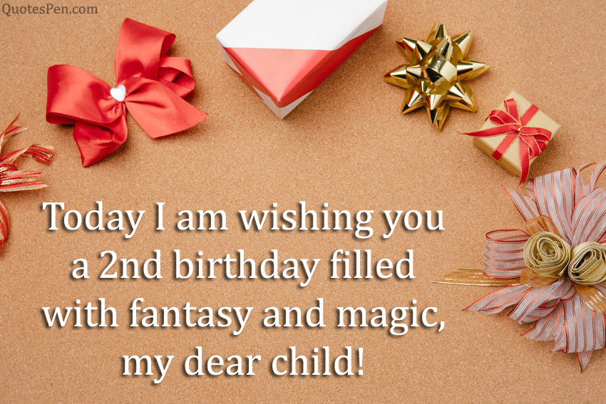 Happy 2nd Birthday Wishes Quotes For Baby Girl Boy