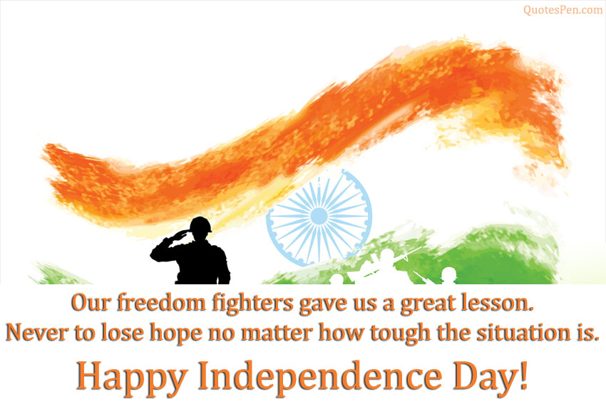 Happy Independence Day Wishes Quotes 2022 - 15 Aug SMS