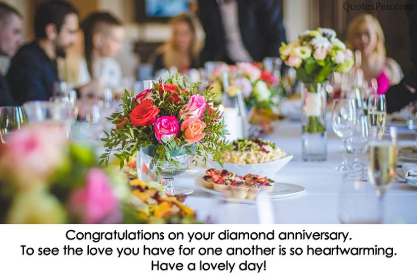 60th Wedding Anniversary Wishes Quotes with Images