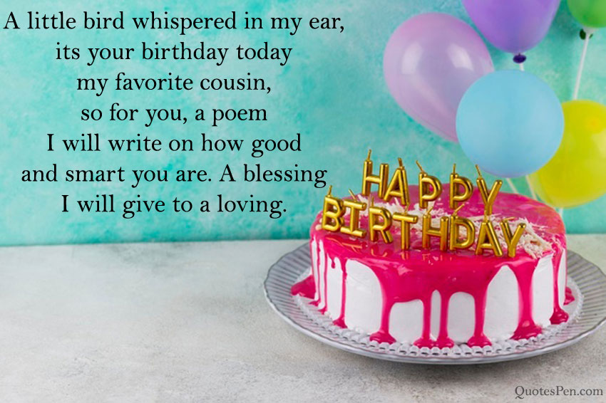 Happy Birthday Wishes Quotes For Cousin With Images